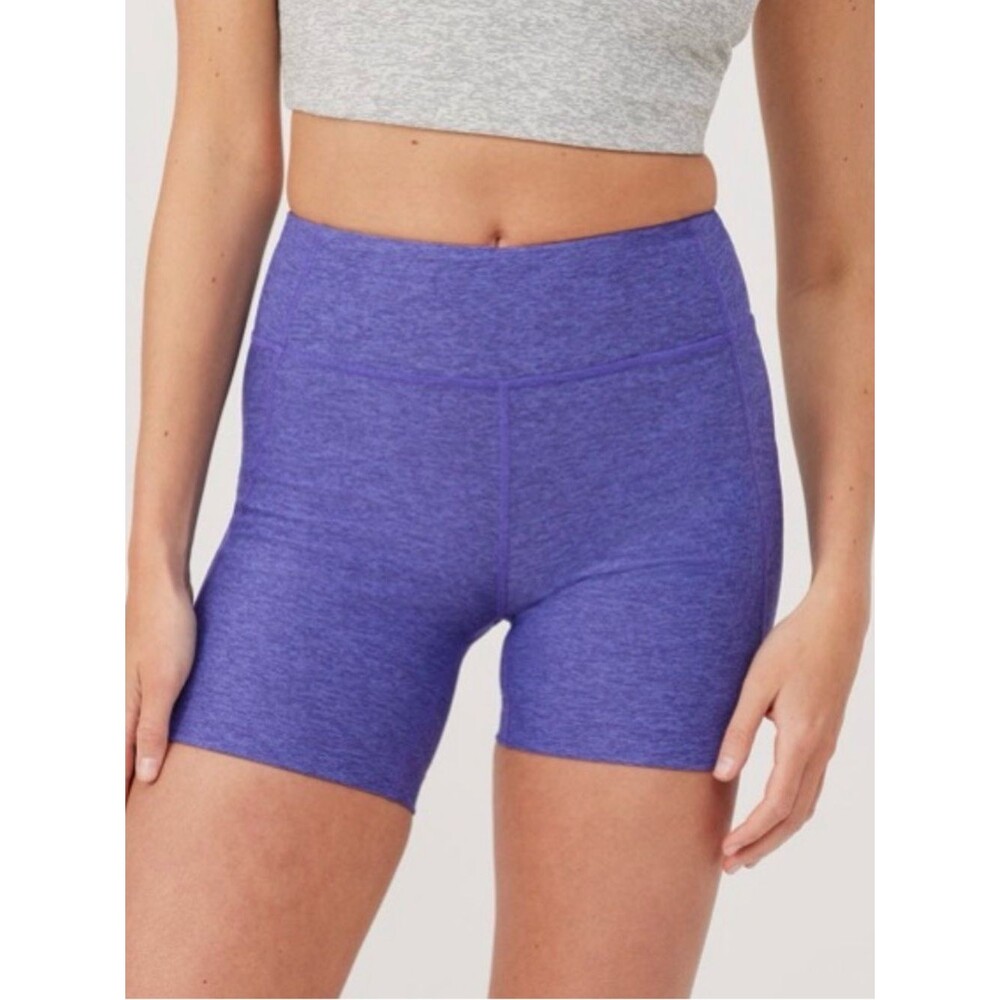 Outdoor Voices 5 Inch Warmup Compression Mid-weight Violet Bike Shorts. Small.